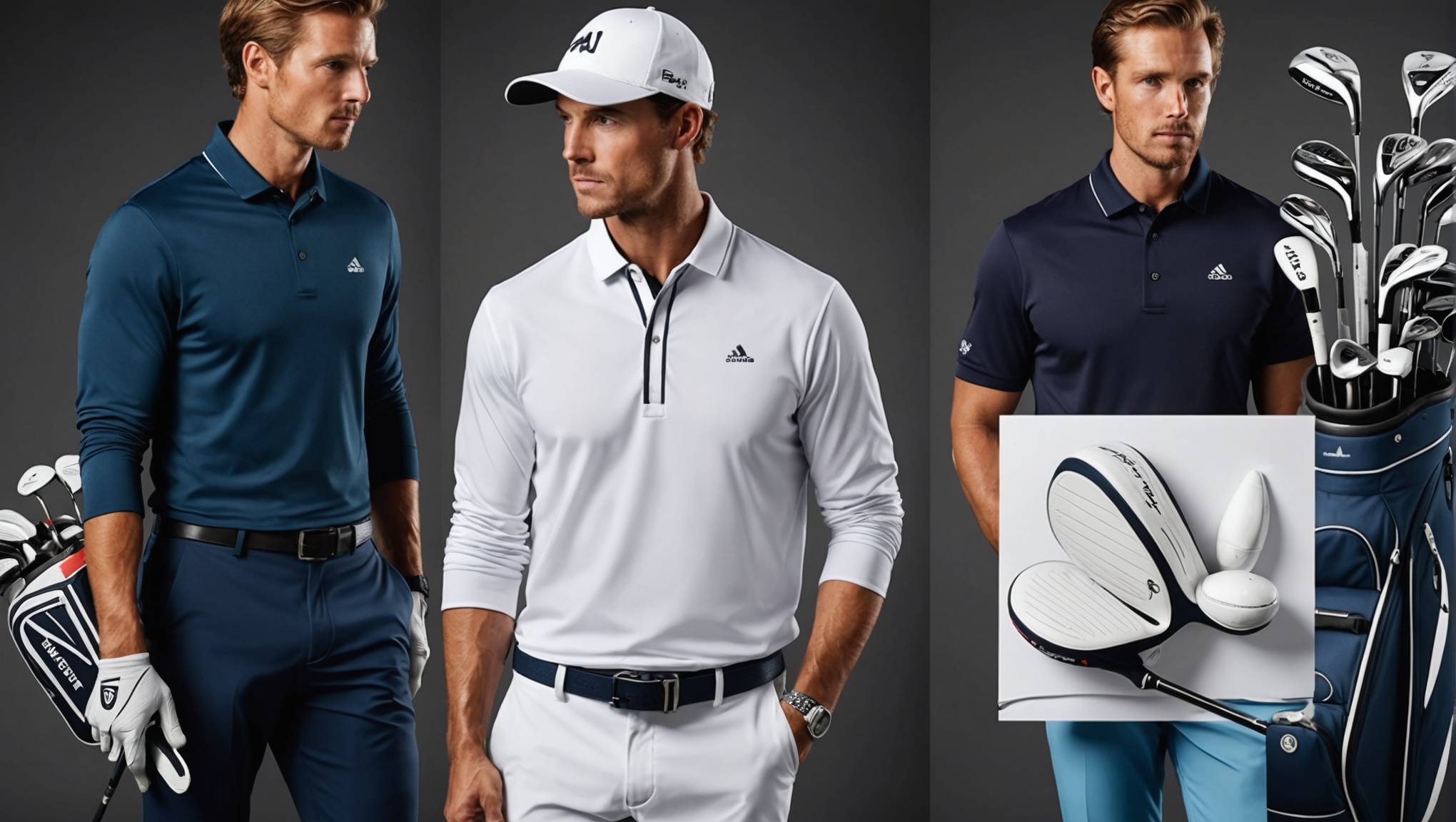 Équipement de golf ajusté à partir de tissus performants avec un style luxueux